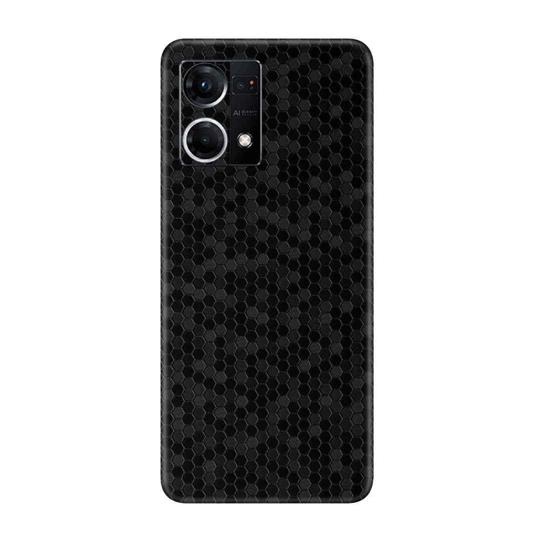 Honeycomb Black Skin for Oppo F21 Pro 4G