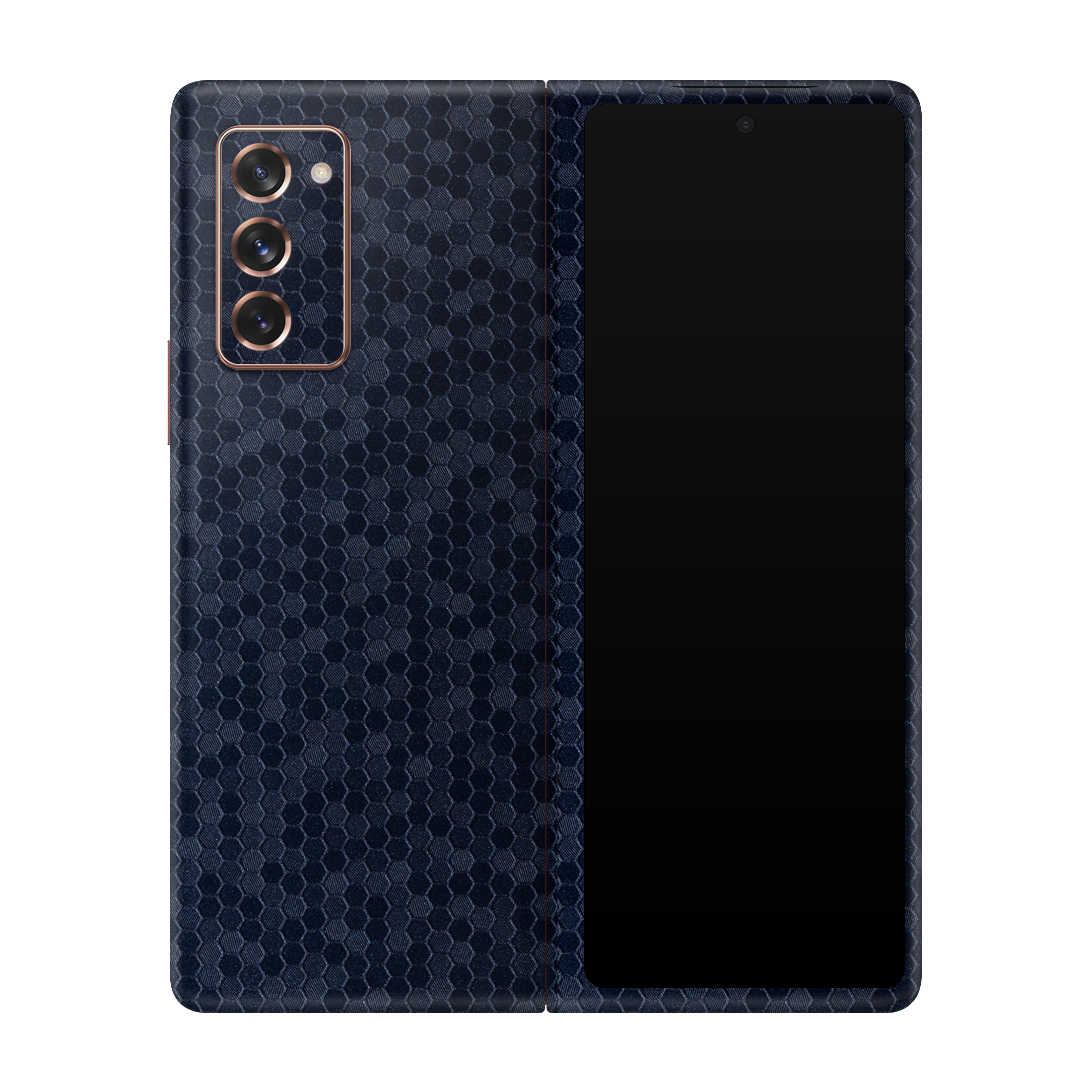 Honeycomb Blue Skin for Samsung Fold 2
