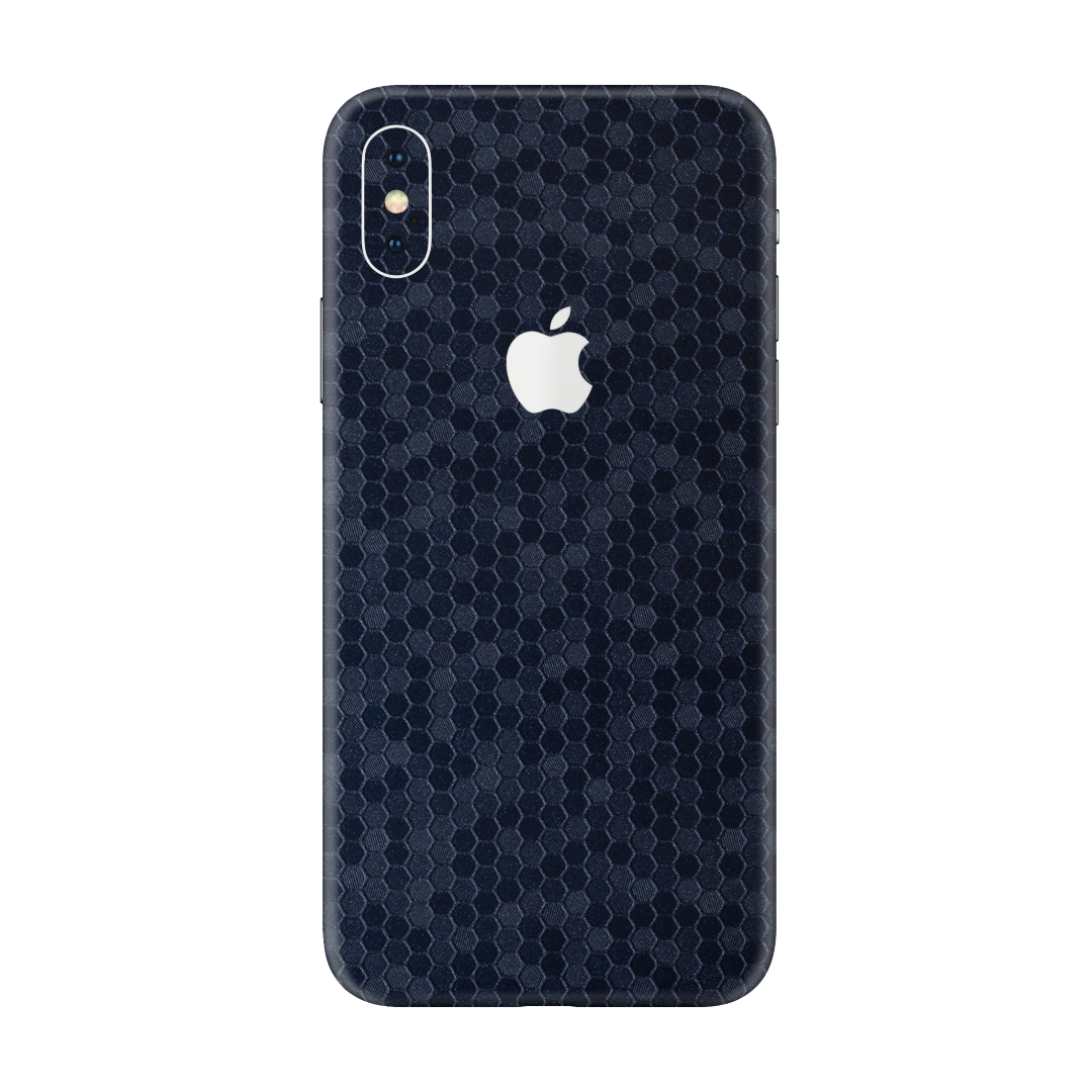 Honeycomb Blue Skin for iPhone X