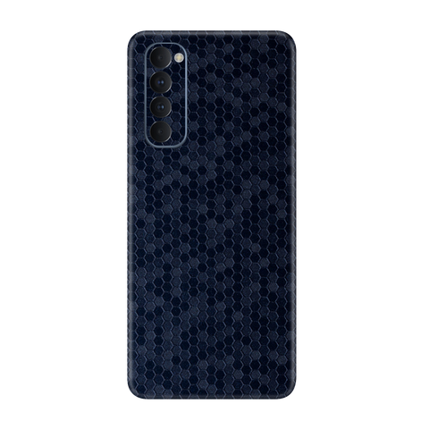 Honeycomb Blue Skin for Oppo Reno 4 Pro