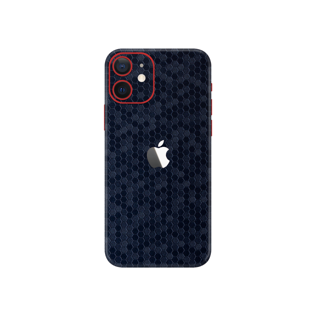 Honeycomb Blue Skin for iPhone 12