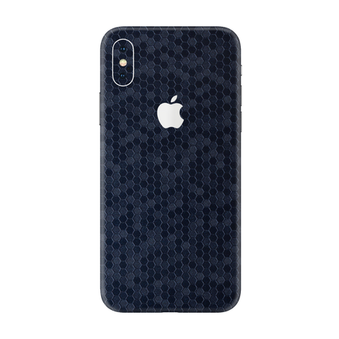 Honeycomb Blue Skin for iPhone XS