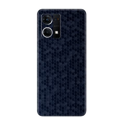 Honeycomb Blue Skin for Oppo F21 Pro 4G