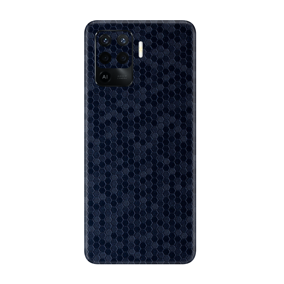 Honeycomb Blue Skin for Oppo F19 Pro