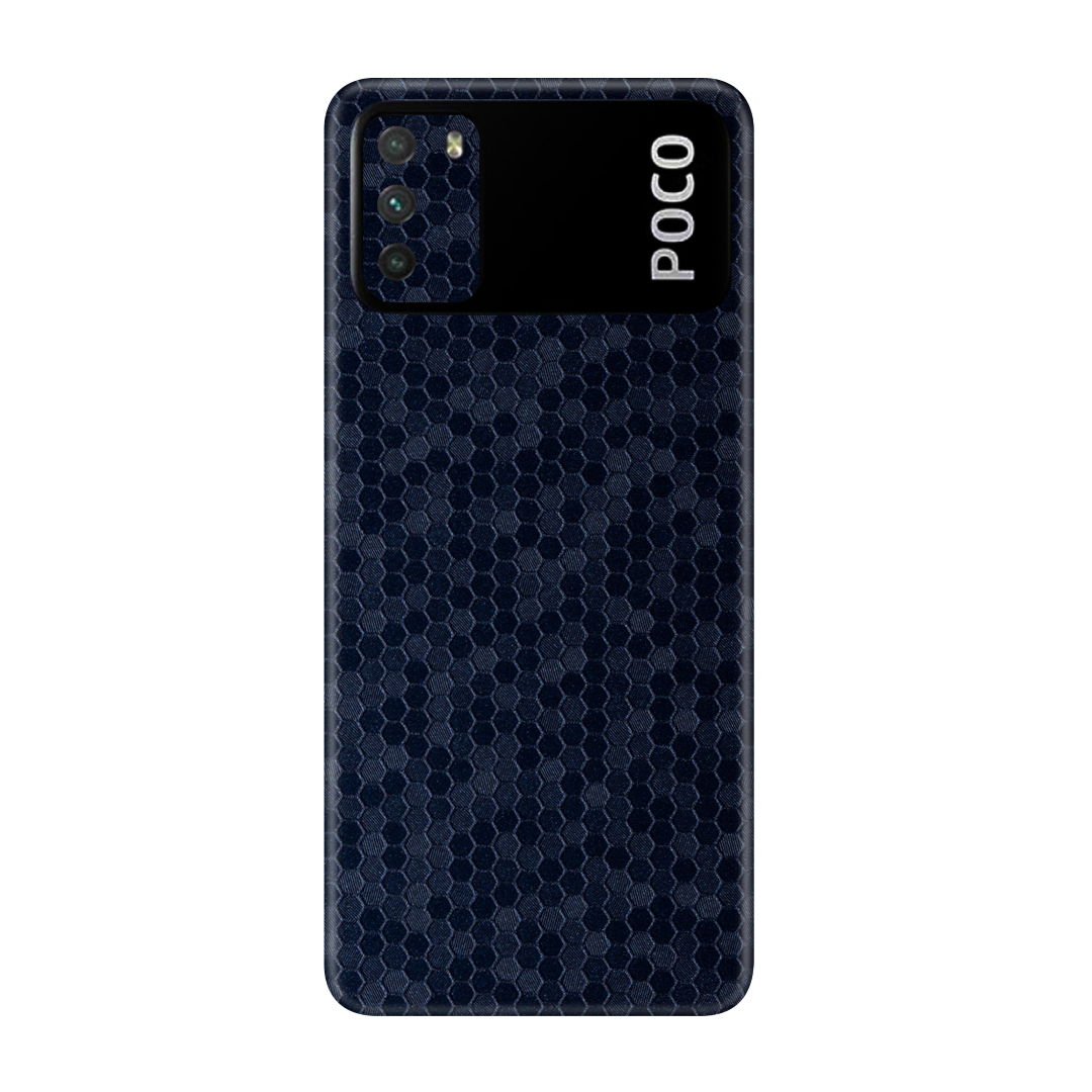 Honeycomb Blue Skin for Poco M3