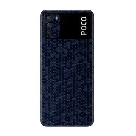 Honeycomb Blue Skin for Poco M3