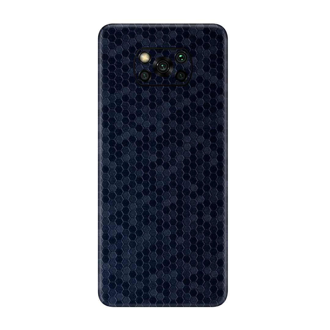 Honeycomb Blue Skin for Poco X3