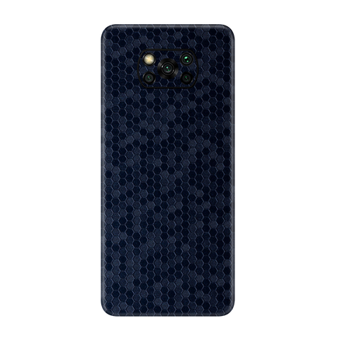Honeycomb Blue Skin for Poco X3