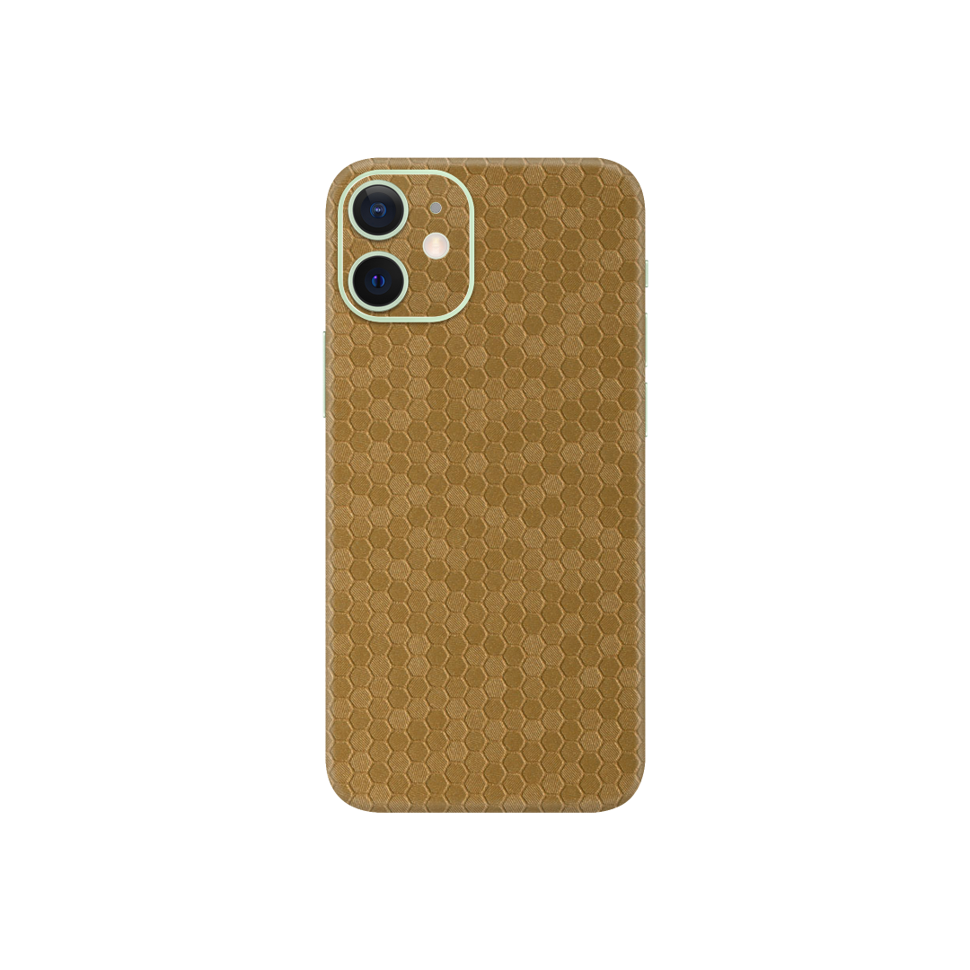 Honeycomb Gold Skin for iPhone 12 Mini