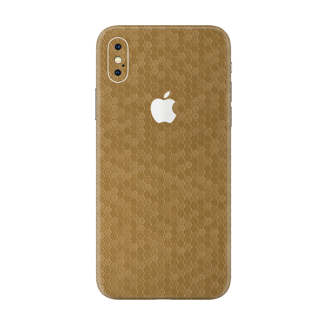 Honeycomb Gold Skin for iPhone Xs Max