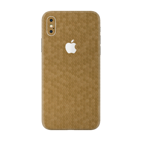 Honeycomb Gold Skin for iPhone Xs Max