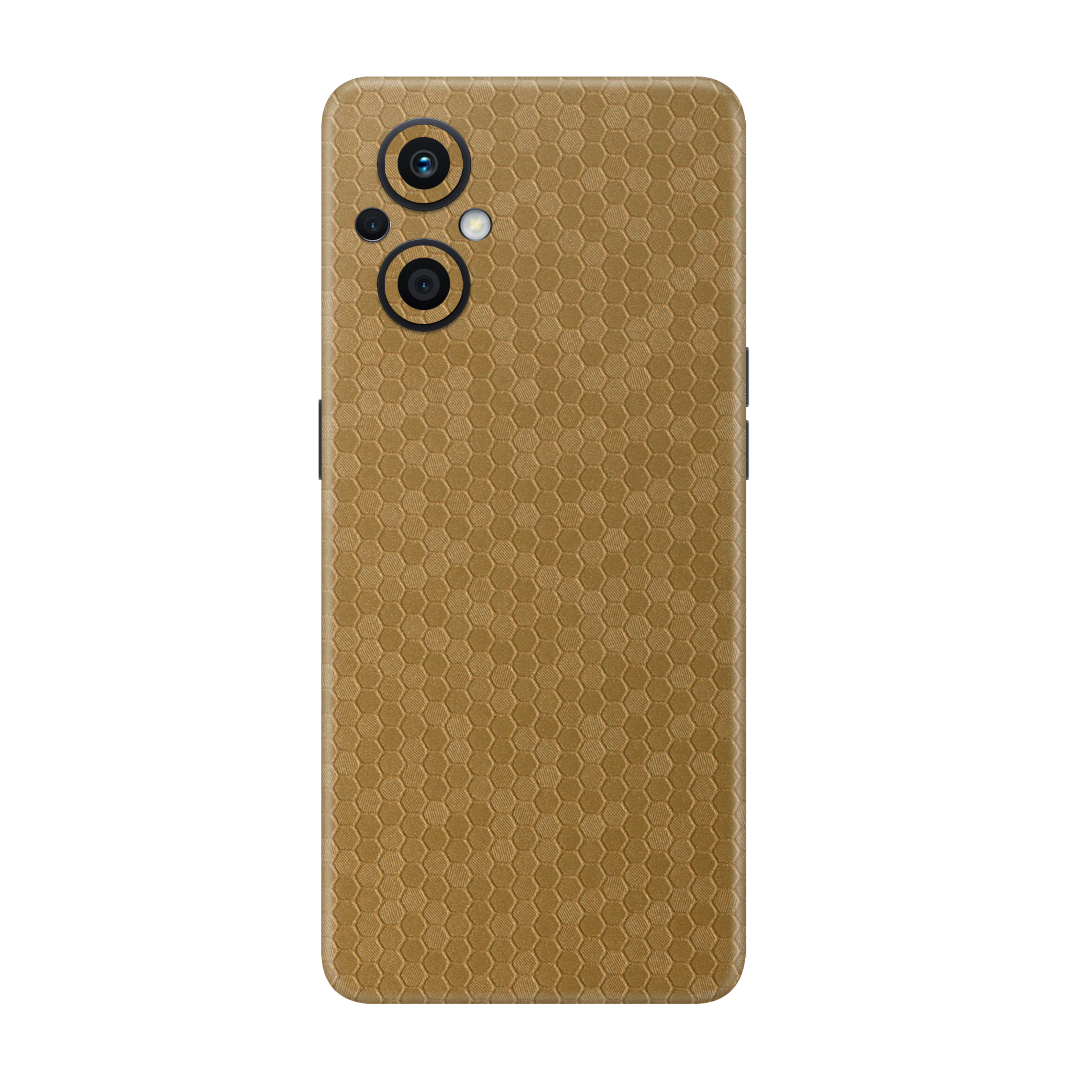 Honeycomb Golden Skin for Oppo F21 Pro 5G