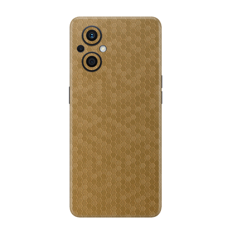 Honeycomb Golden Skin for Oppo F21 Pro 5G