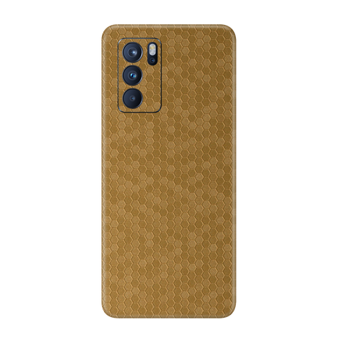 Honeycomb Golden Skin for Oppo Reno 6
