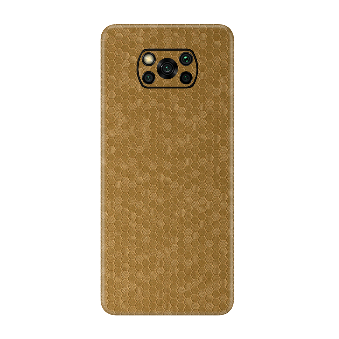 Honeycomb Golden Skin for Poco X3 Pro