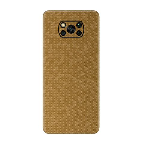 Honeycomb Golden Skin for Poco X3 Pro