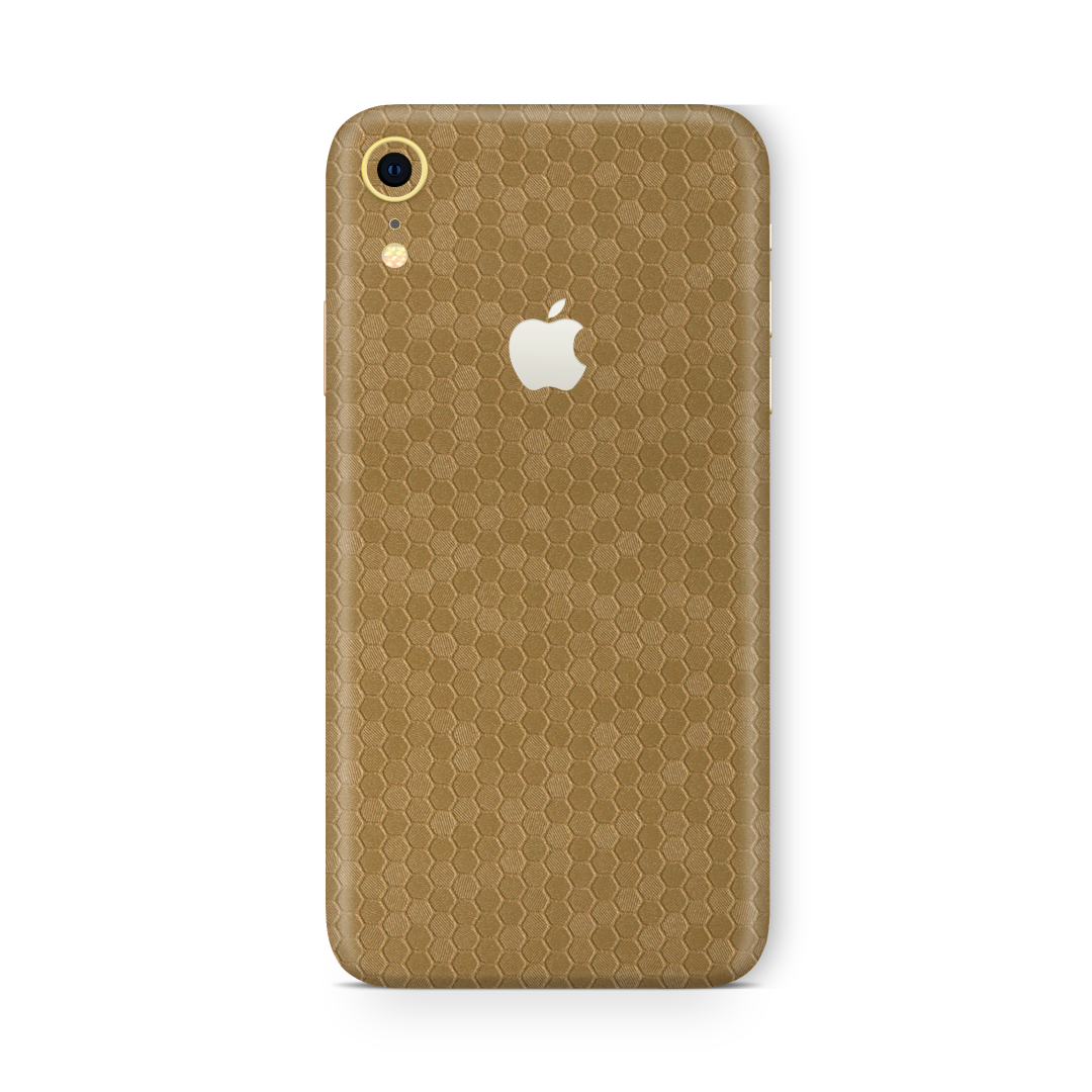 Honeycomb Gold Skin for iPhone XR