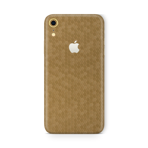 Honeycomb Gold Skin for iPhone XR