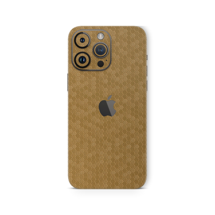 Honeycomb Golden Skin for Iphone 15 Pro Max