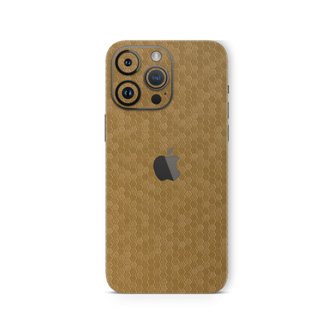 Honeycomb Golden Skin for Iphone 15 Pro Max