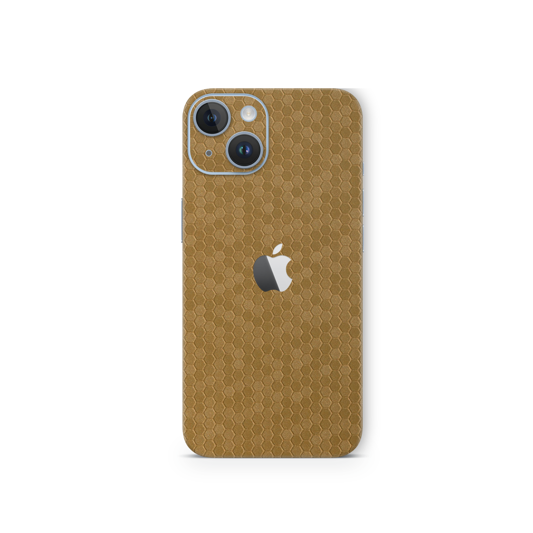 Honeycomb Gold Skin for iPhone 14