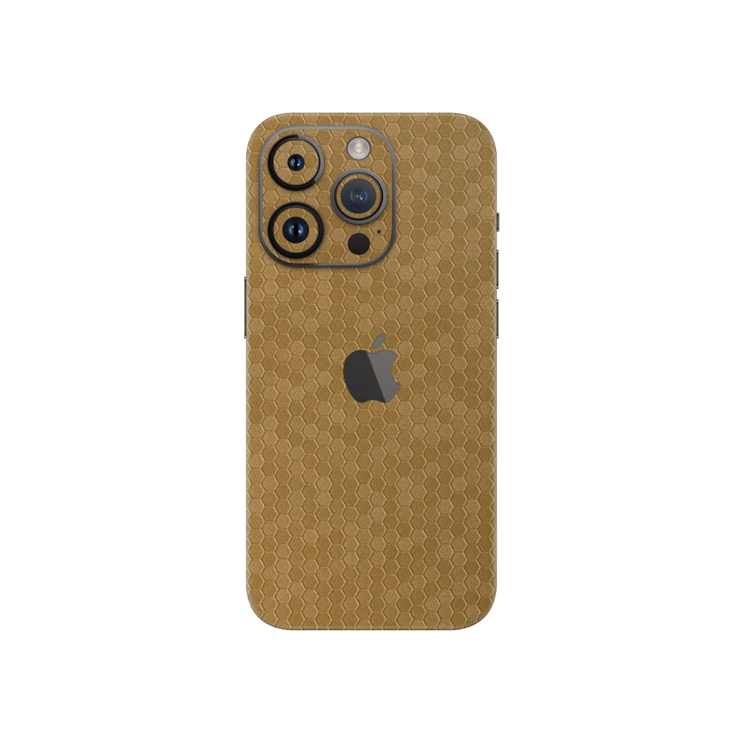 Honeycomb Golden Skin for Iphone 15 Pro