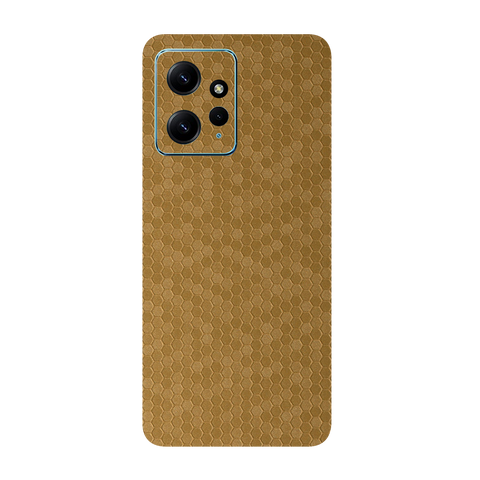 Honeycomb Golden Skin for Redmi 12 4g