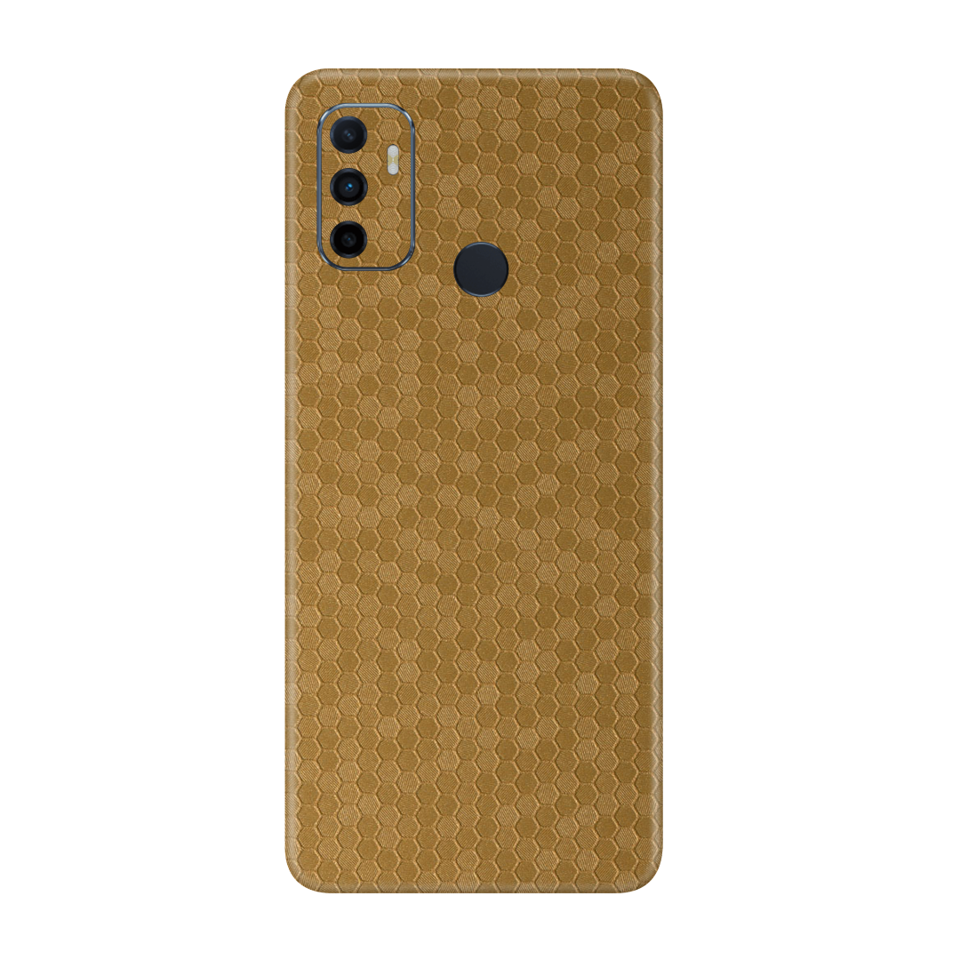 Honeycomb Golden Skin for Oppo A53