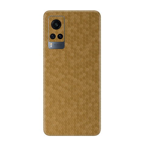 Honeycomb Golden Skin for Vivo X60 Pro