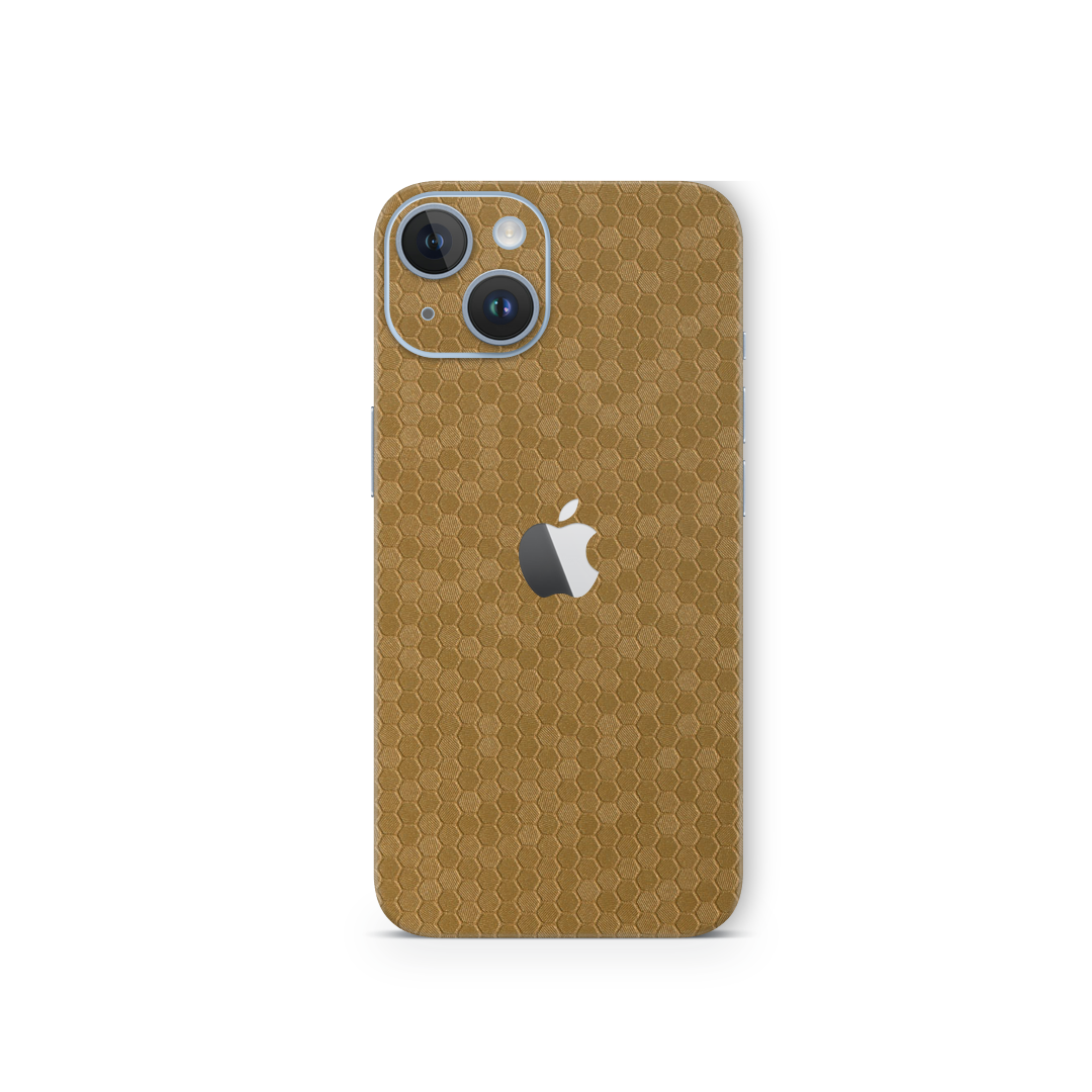 Honeycomb Gold Skin for iPhone 14 Plus