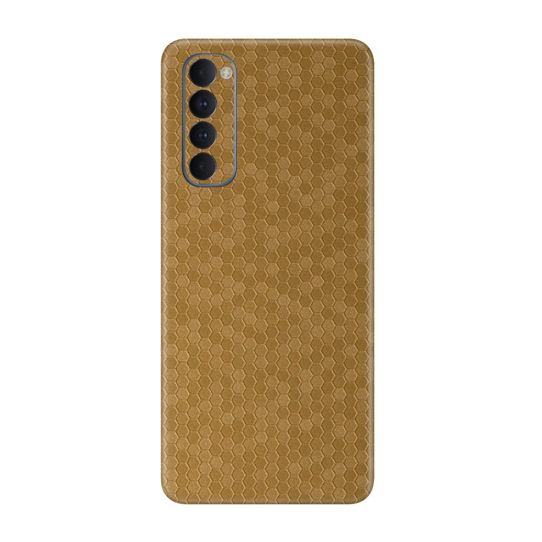 Honeycomb Golden Skin for Oppo Reno 4 Pro