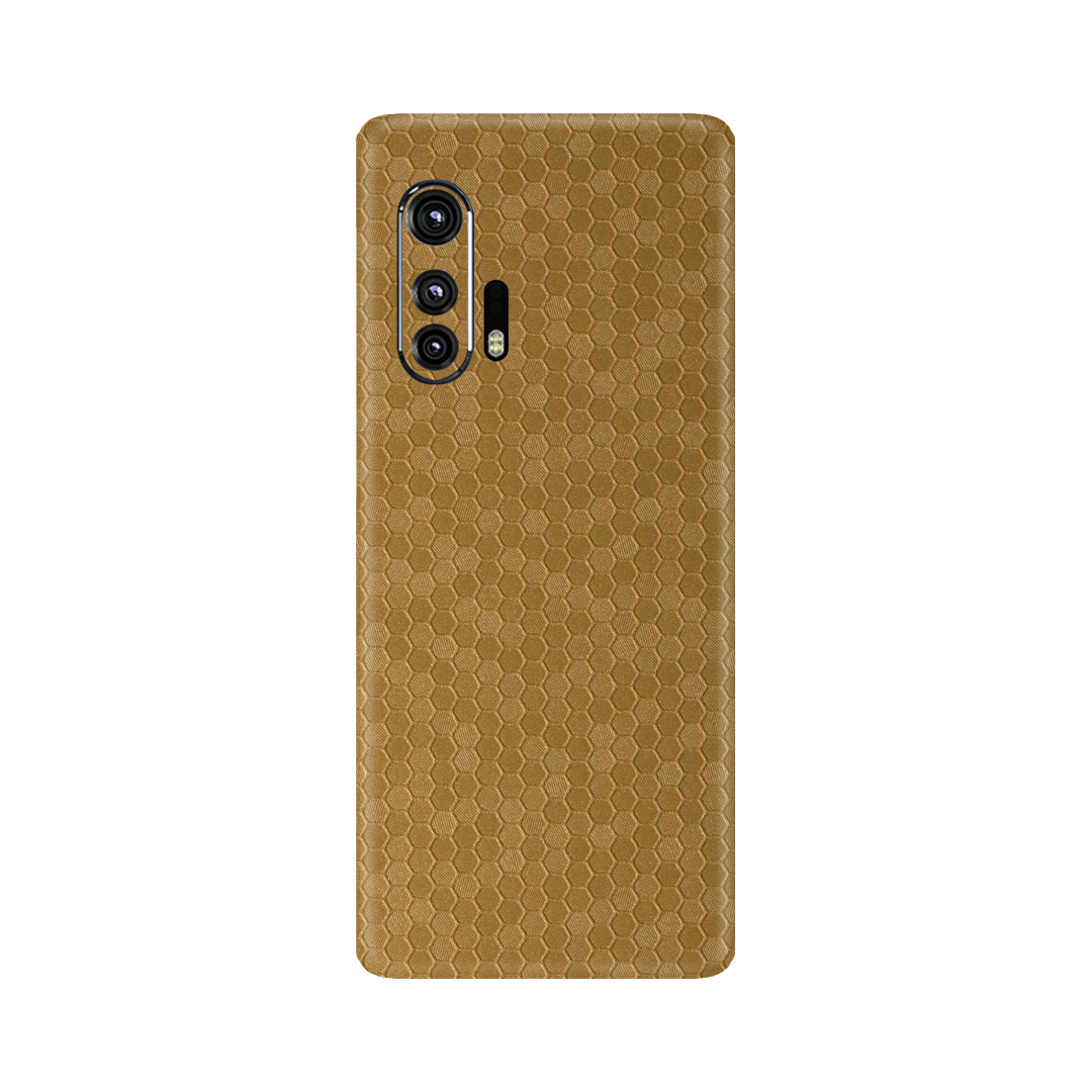 Honeycomb Golden Skin for Motorola Edge Plus