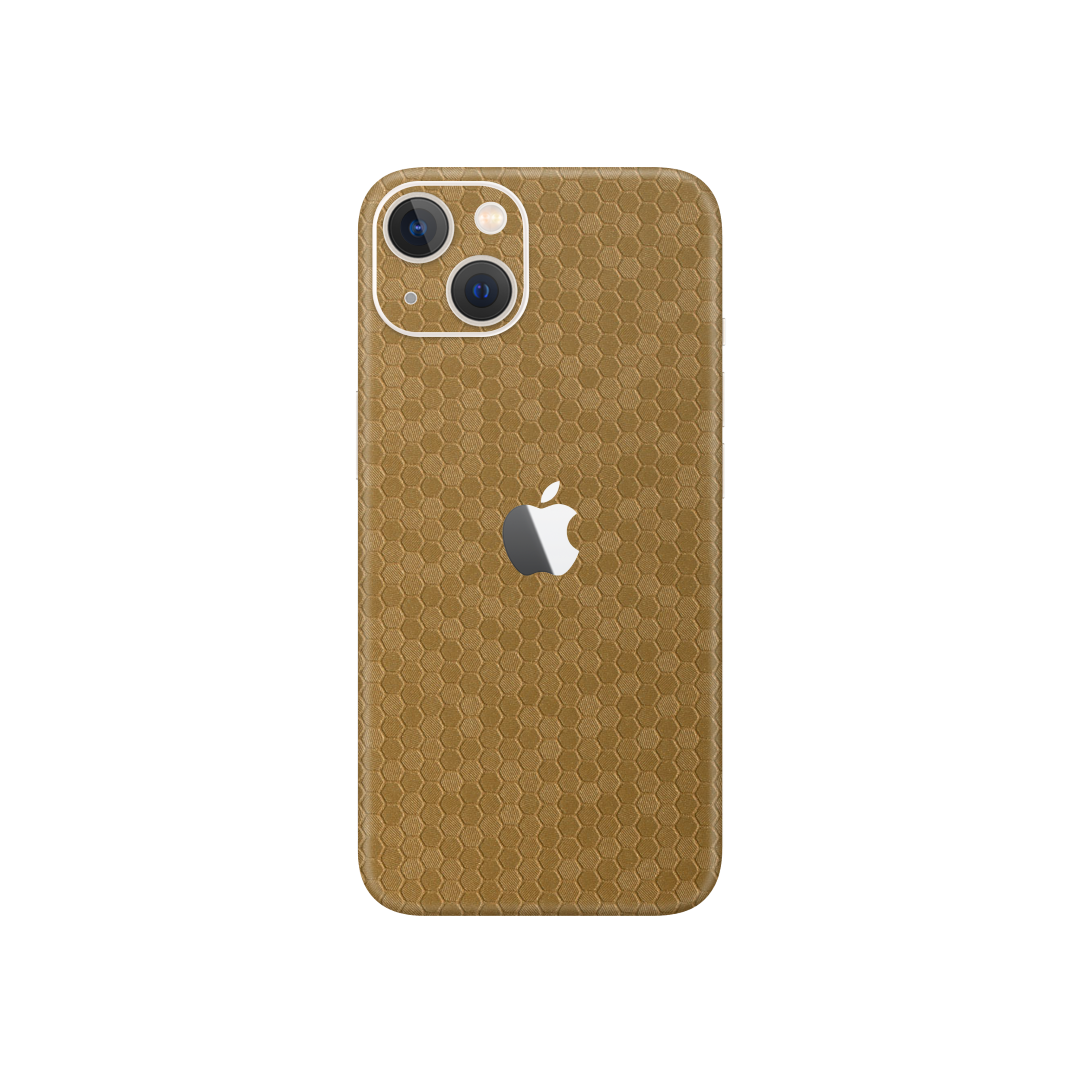 Honeycomb Gold Skin for iPhone 13