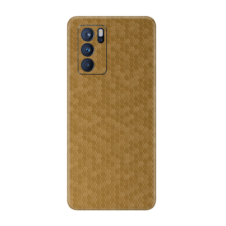 Honeycomb Golden Skin for Oppo Reno 6 Pro