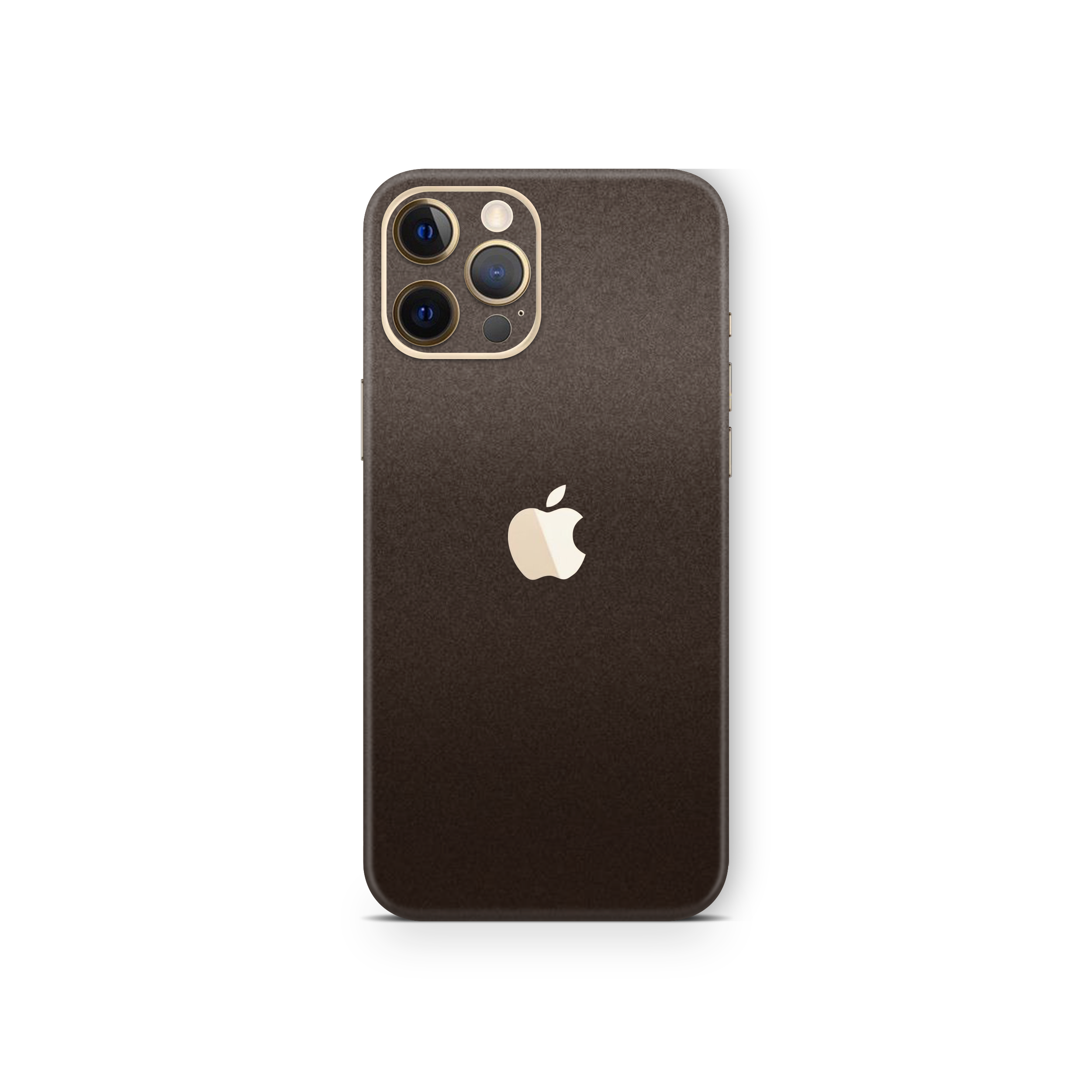 Matte Brown Metallic Skin For iPhone 12 Pro
