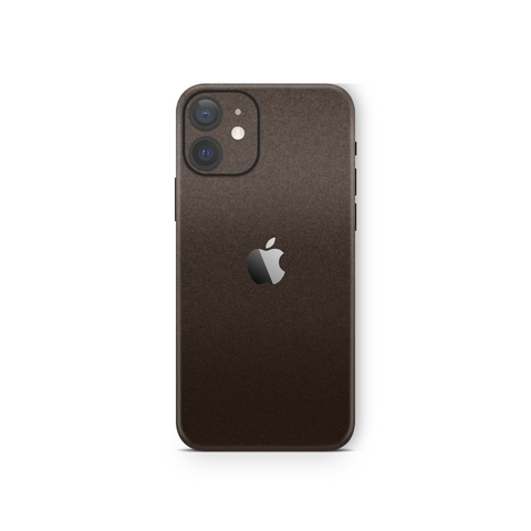 Matte Brown Metallic Skin For iPhone 12