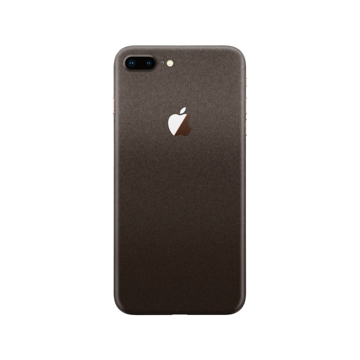 Matte Brown Metallic Skin For iPhone 8 Plus