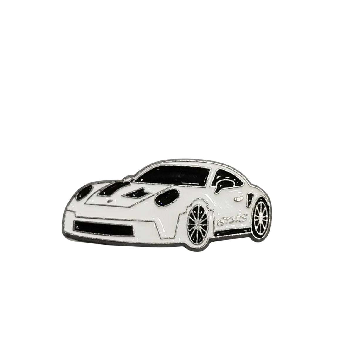 Metal Enamel Brooches 3m Sticker White Porshe