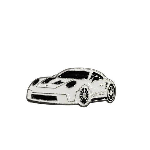 Metal Enamel Brooches 3m Sticker White Porshe