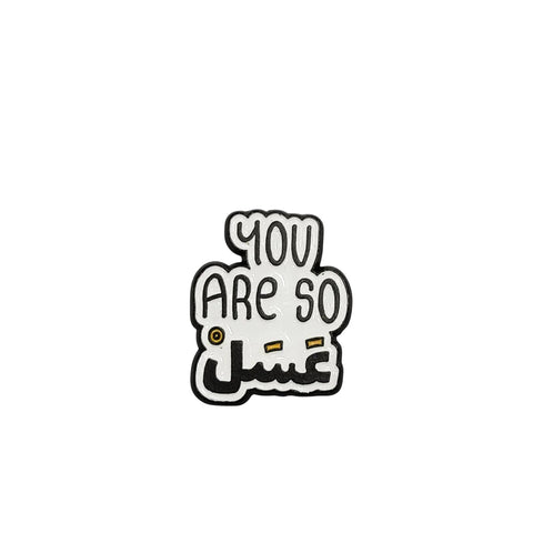 Metal Enamel Brooches 3m Sticker You are So Asal