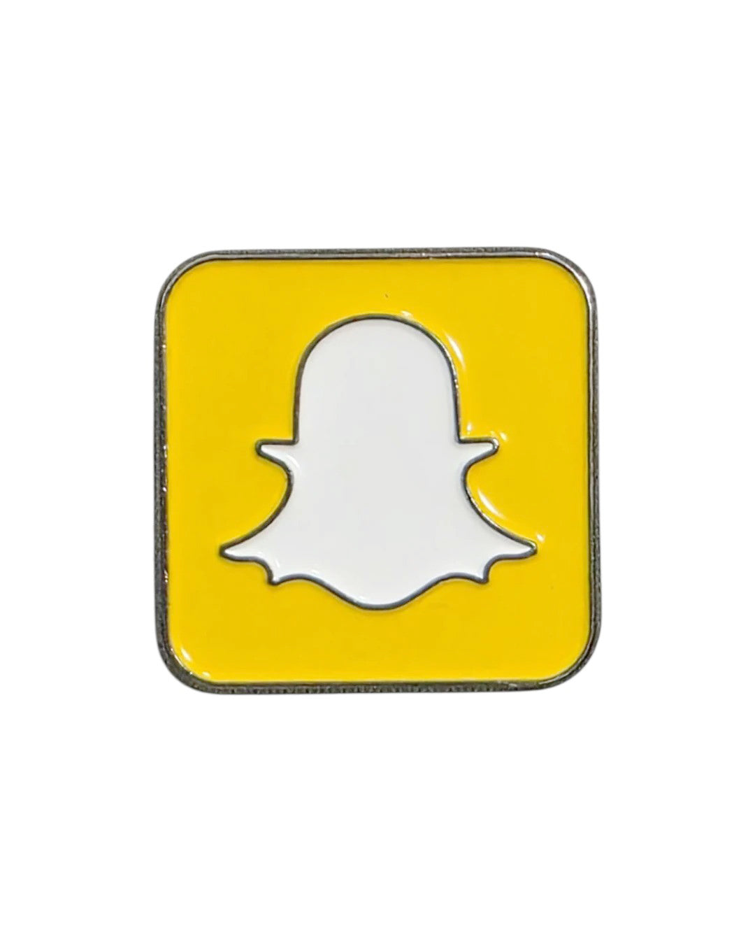 Metal Enamel Brooches 3m Sticker Fashion Jewelry Design Snapchat Logo