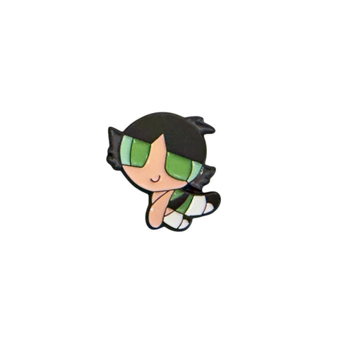 Metal Enamel Brooches 3m Sticker Fashion Jewelry Design Powerpuff