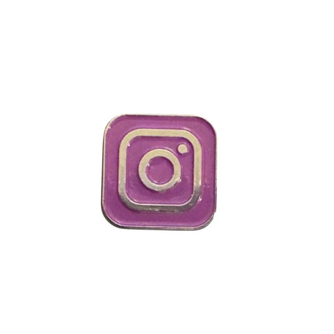 Metal Enamel Brooches 3m Sticker Fashion Jewelry Design Instagram Logo