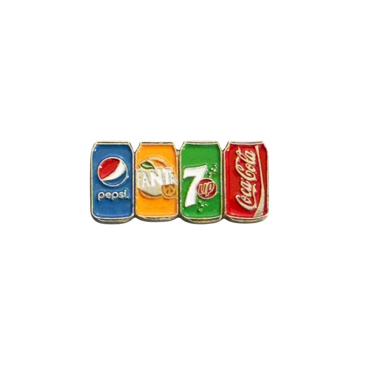 Metal Enamel Brooches 3m Sticker Fashion Jewelry Design Soft Drinks Combo
