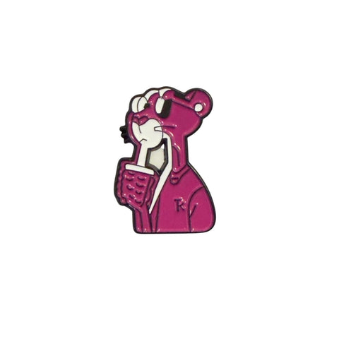 Metal Enamel Brooches 3m Sticker Fashion Jewelry Design Pink Character