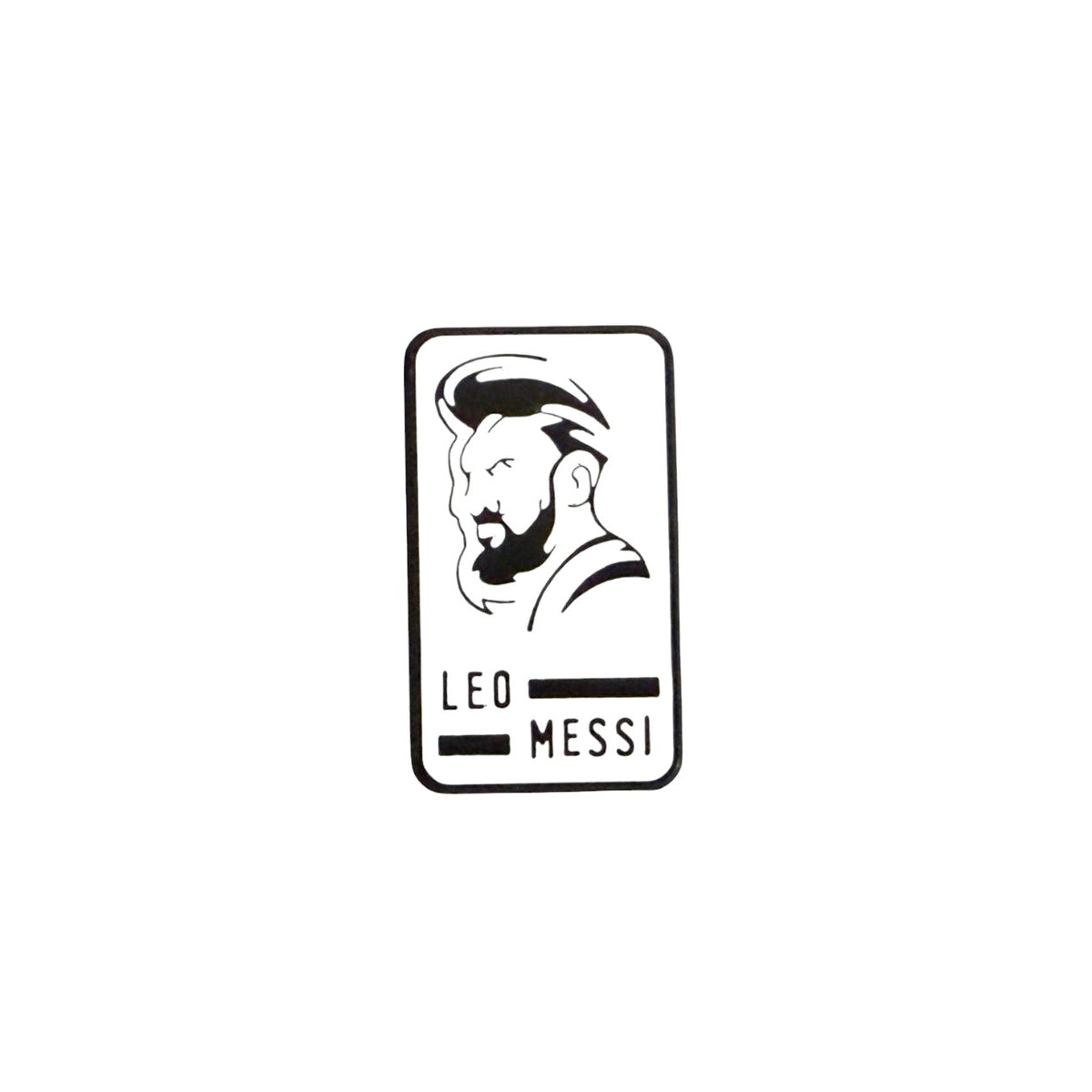 Metal Enamel Brooches 3m Sticker Fashion Jewelry Design Leo Messi Minimal