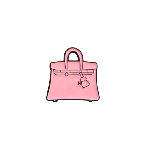 Metal Enamel Brooches 3m Sticker Fashion Jewelry Design Pink Luxury Handbag