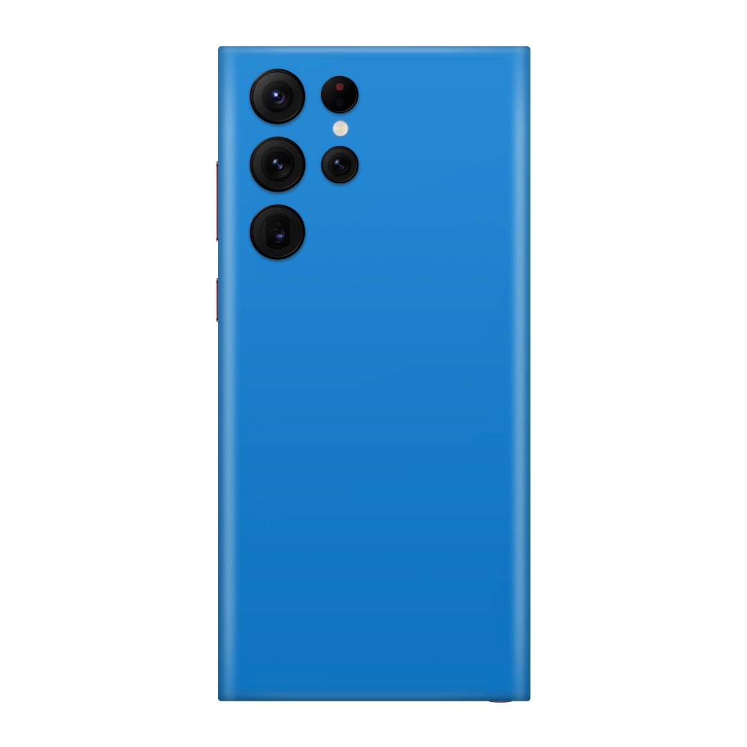 Matte Blue Skin for Samsung S22 Ultra