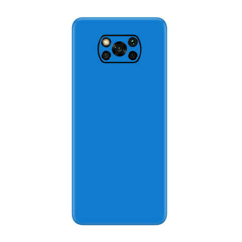 Matte Blue Skin for Poco X3