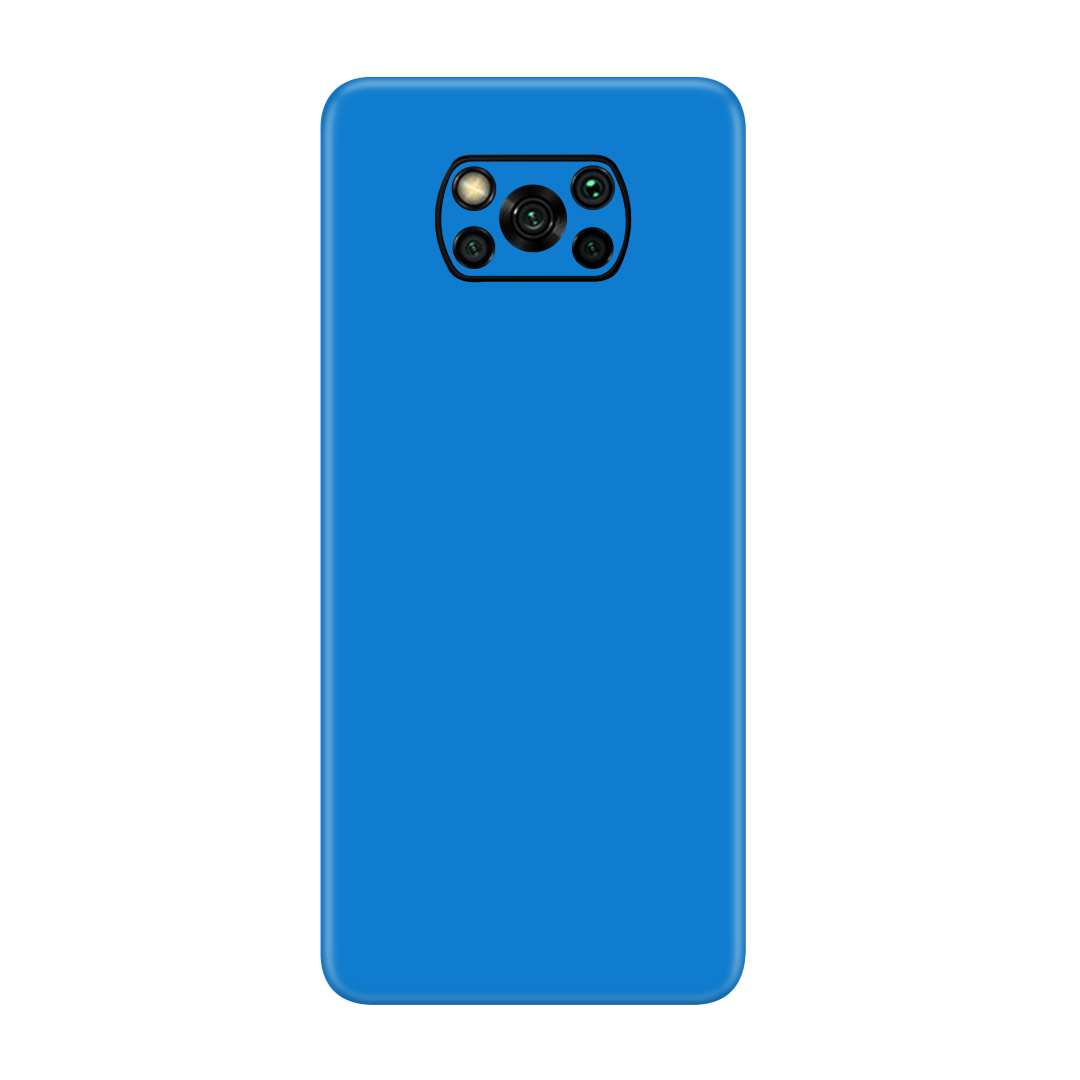 Matte Blue Skin for Poco X3 Pro